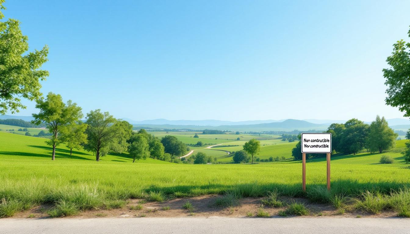 Combien coûte un prix terrain non constructible par commune